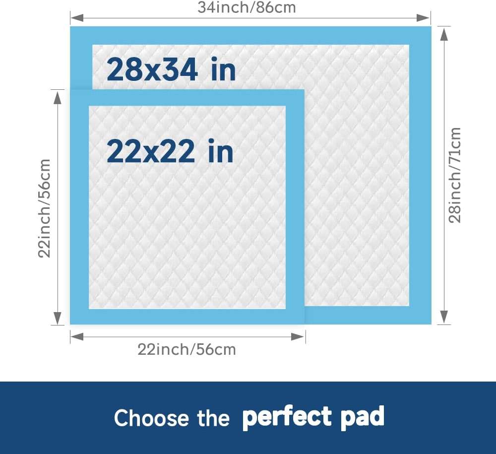 50 Count 28” x 34” XL Disposable Dog Pee Pads, Super Absorbent Leakproof Quick Drying Puppy Pee Pads for Dogs, Extra Large Disposable Dog Training Pads - Image 2