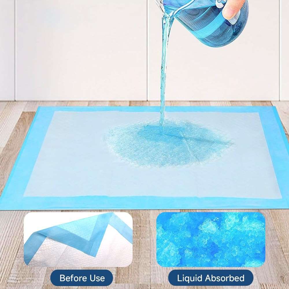 50 Count 28” x 34” XL Disposable Dog Pee Pads, Super Absorbent Leakproof Quick Drying Puppy Pee Pads for Dogs, Extra Large Disposable Dog Training Pads - Image 3