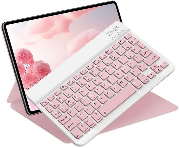 NOOX Bluetooth Keyboard for iPad A16 11th 10th Generation, iPad Pro 13/12/11/10/9/8/7 inch, iPad Air 13/11th Gen, iPad mini Tablets, etc. - Slim Wireless Portable Travel Office Computer Accessories - Image 1