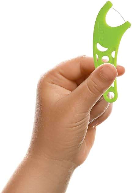 GUM Crayola Kids Flossers with Fluoride - Designed for Little Hands - Fun Grape Flavor - Easy to Use Kids Floss Picks for Children Ages 3+, 75 Count (Pack of 6) - Image 9