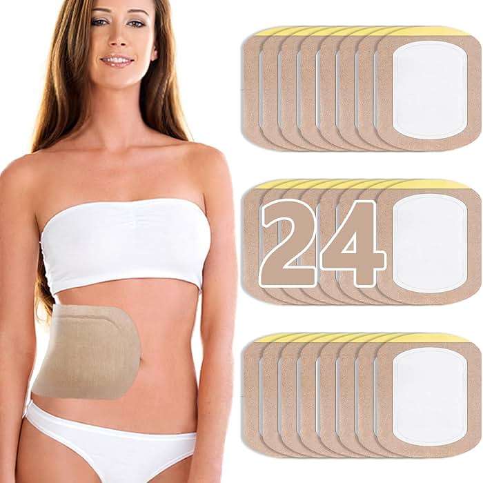 Castor Oil Pack Wrap, Castor Oil Patches Disposable, Organic Cotton Self-Adhesive Pads, Portable Anti Leakage No Wash - Image 1