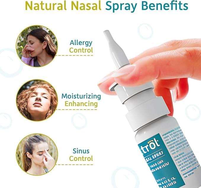 Nasitrol Natural Nasal Spray - Saline Nasal Care Daily Mist - Severe Nasal Spray Moisturizing Sinus Nasal Sprays & Instant Relief for Daily Use - 1.7 fl. Oz. (50 ml) Bottle (Pack of 2) - Image 2