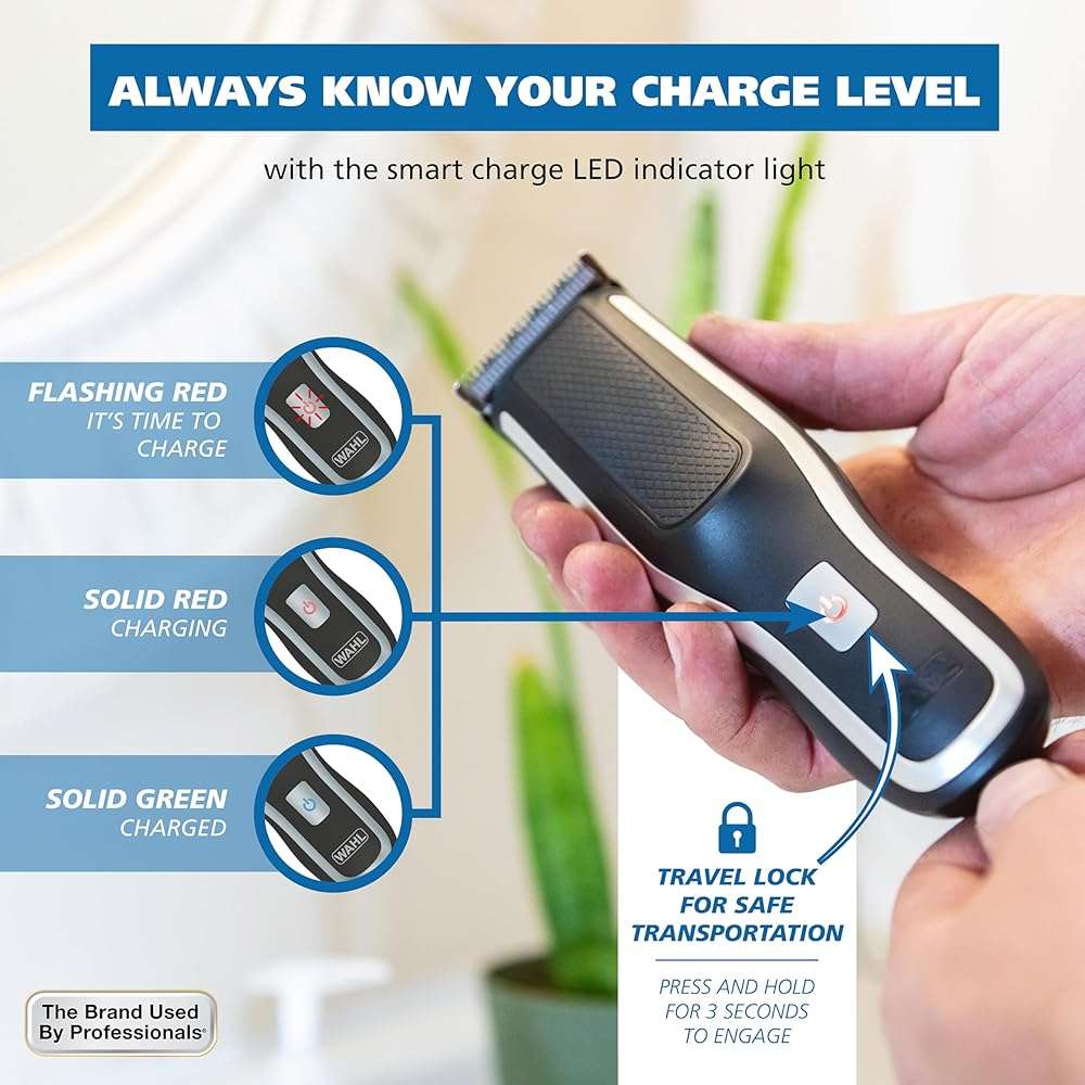Wahl Clipper Self-Haircut Pro Lithium Ion Cordless Hair Clippers, Easy to Use Self Haircutting Kit Designed for DIY Haircuts – Model 3026122 - Image 6