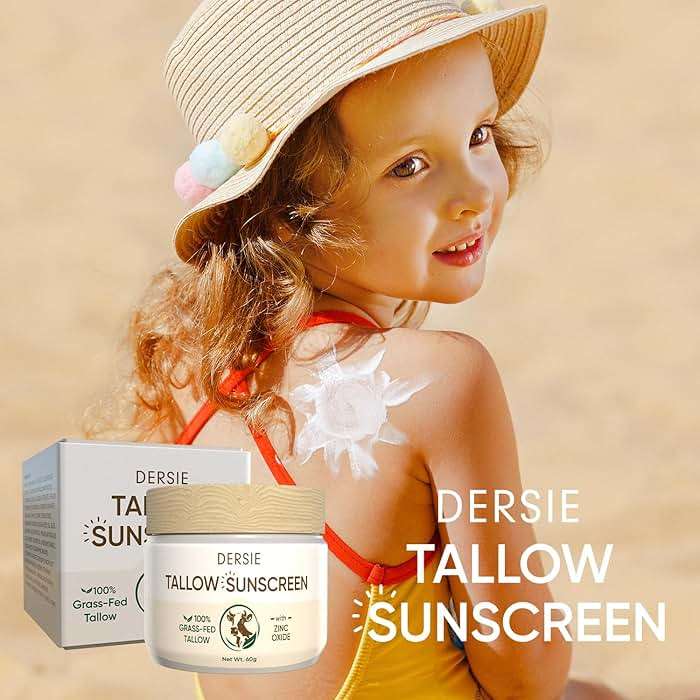 Dersie Tallow Sunscreen SPF 30 – Mineral UV Defense with Non-Nano Zinc Oxide – Face & Body Sun Protection for Adults & Kids (2.12 Ounce (Pack of 1)) - Image 8