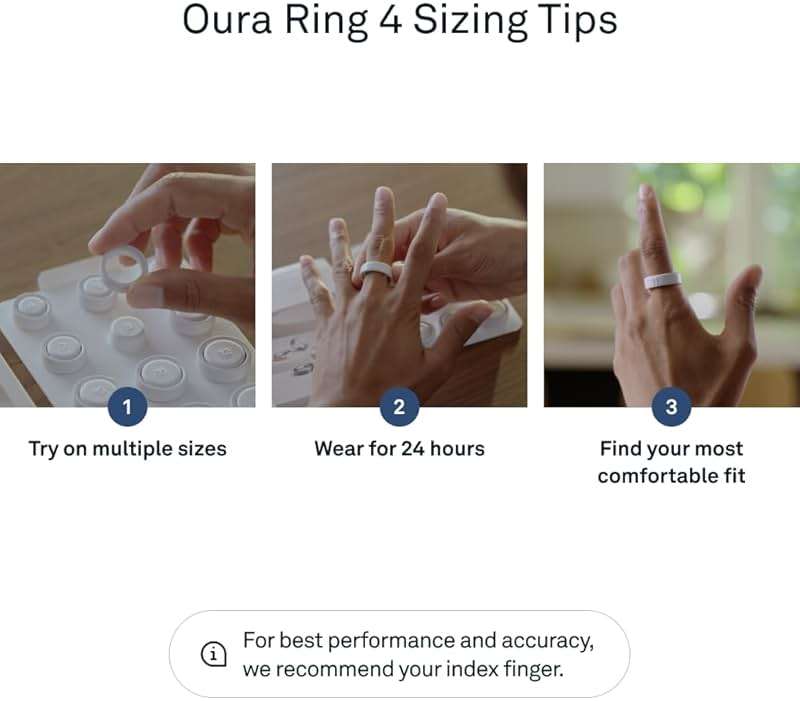 Oura Ring 4 - Silver - Size 4 - Size Before You Buy - Image 6