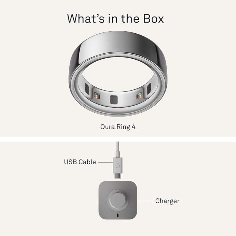 Oura Ring 4 - Silver - Size 4 - Size Before You Buy - Image 7