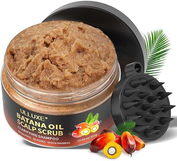 Scalp Scrub for Hair Growth, Scalp Exfoliator with Batana Oil & Rosemary, Deep Scalp Cleanser with Scalp Massager, 2-in-1 Clarifying Shampoo Hair Treatment, Buildup Removal, Itchy Relief, 10.93 oz - Image 9