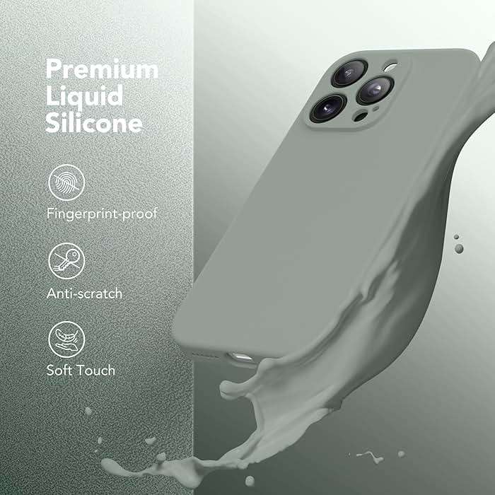 SuydanBox Magnetic for iPhone 16 Pro Max Case, Compatible with MagSafe, [Full Camera Protection][Screen Protector] Silicone Shockproof Protective Phone Case for iPhone 16 Pro Max 6.9", Calke Green - Image 9