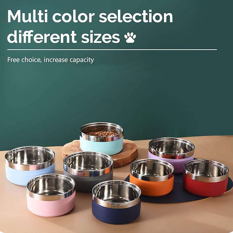 Personalized Dog Bowls with Name, BUGMKCS Customized Steel-stanless Pet Water Bowls for Both Cat & Dog, Engraved Dog Water Bowl, Durable Cute Double Layer Reinforcement Cat Food Bowl for Pets Gifts - Image 5