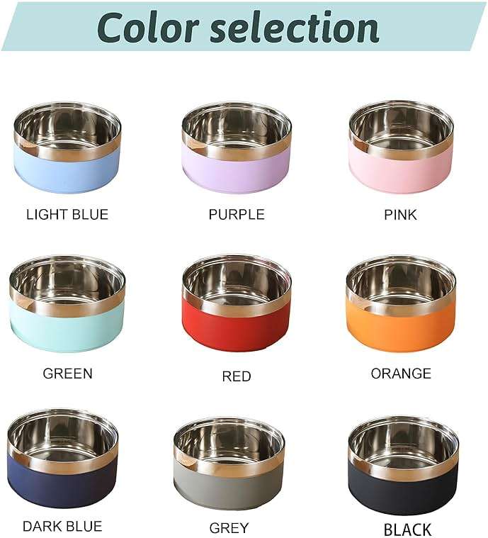 Personalized Dog Bowls with Name, BUGMKCS Customized Steel-stanless Pet Water Bowls for Both Cat & Dog, Engraved Dog Water Bowl, Durable Cute Double Layer Reinforcement Cat Food Bowl for Pets Gifts - Image 7