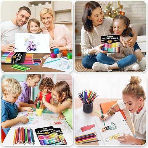 V-Opitos 48 Pack Colored Pencils Set, Pre-sharpened Coloring Pencils for Kids Beginners, Colored Pencils for Adult Coloring Books, Ideal Art Supplies for Sketching, Coloring & Painting - Image 7