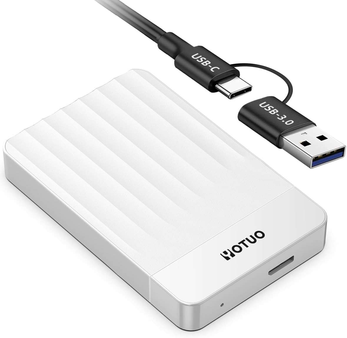 YOTUO Portable External Hard Drive Storage Expansion Mobile HDD USB 3.0 for PC, Mac, Desktop, Laptop, PS4, Xbox One X/S, Xbox 360, Office & Game (White, 320GB) - Image 1