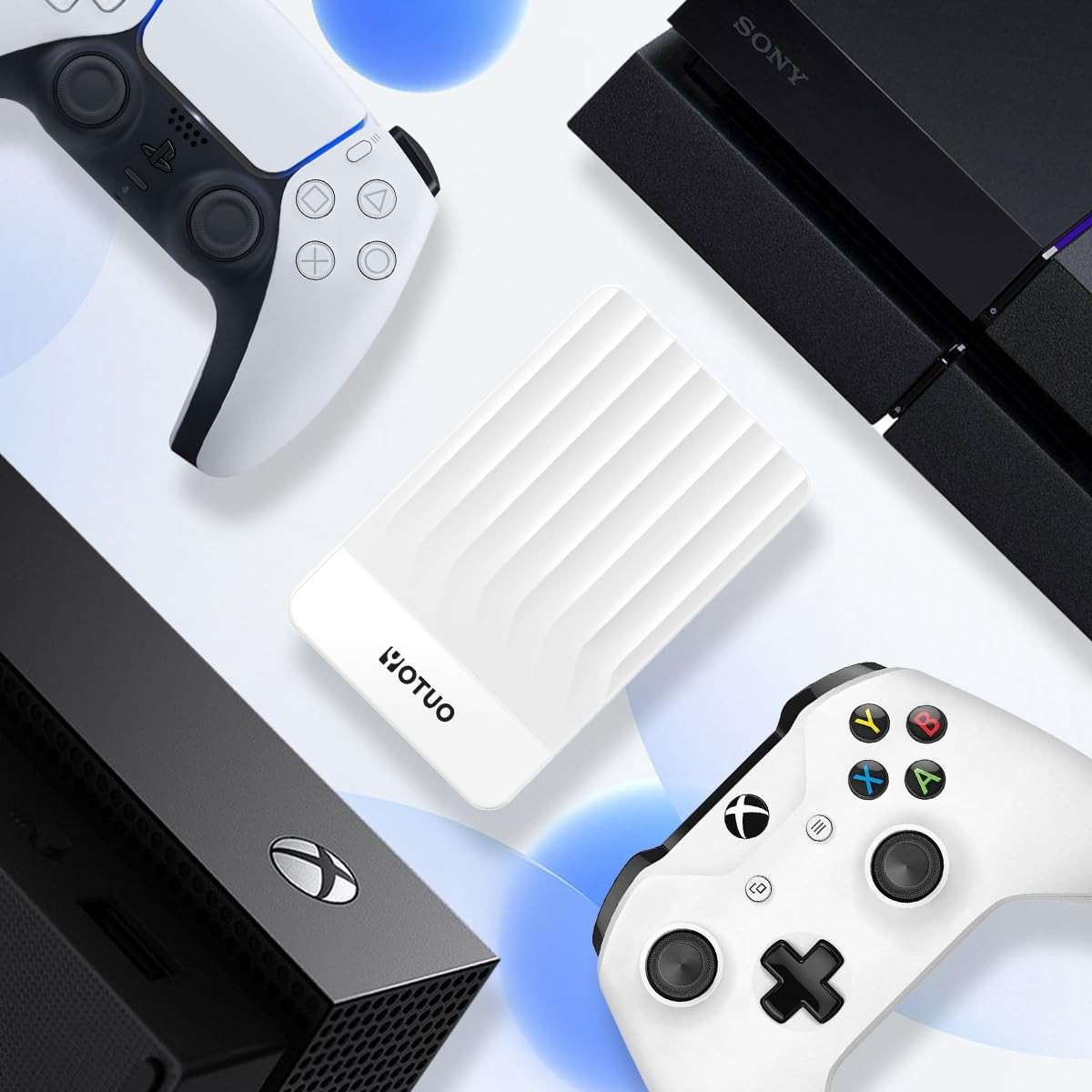 YOTUO Portable External Hard Drive Storage Expansion Mobile HDD USB 3.0 for PC, Mac, Desktop, Laptop, PS4, Xbox One X/S, Xbox 360, Office & Game (White, 320GB) - Image 2