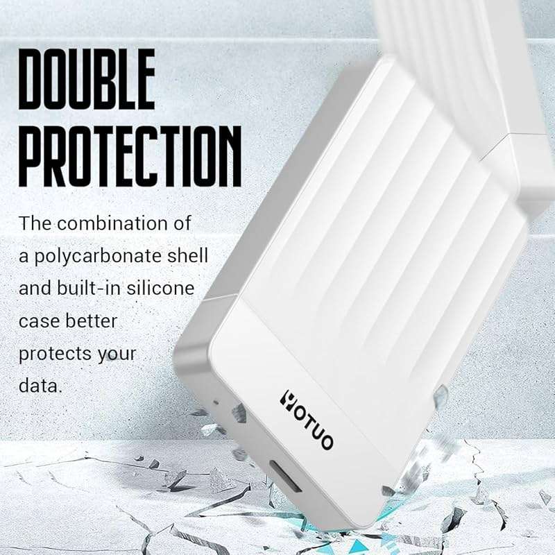 YOTUO Portable External Hard Drive Storage Expansion Mobile HDD USB 3.0 for PC, Mac, Desktop, Laptop, PS4, Xbox One X/S, Xbox 360, Office & Game (White, 320GB) - Image 5