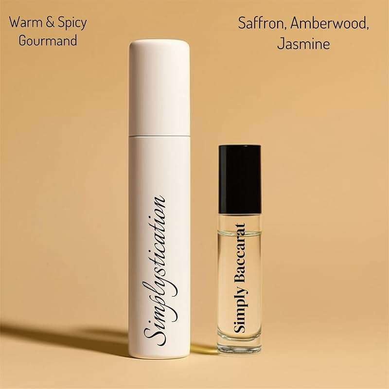 Simply Baccarat Roll-On — Inspired by B.accarat R.ouge 540 Long Lasting Fragrance Oil Perfume for Women & Men (Unisex) — Vegan & Cruelty-Free Travel Size Roller Perfume for Daily Use — 10ml - Image 3