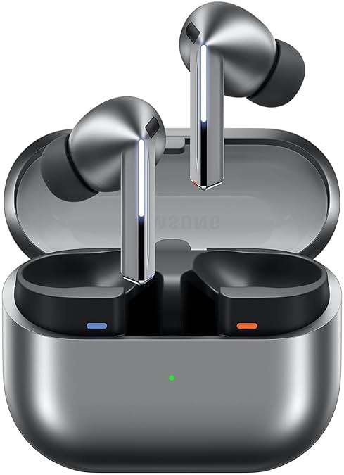 Samsung Galaxy Buds 3 Pro AI True Wireless Bluetooth Earbuds, Noise Cancelling, Sound Optimization, Redesigned Comfort Fit, Silver [US Version, Amazon Exclusive, 2Yr Warranty] - Image 2