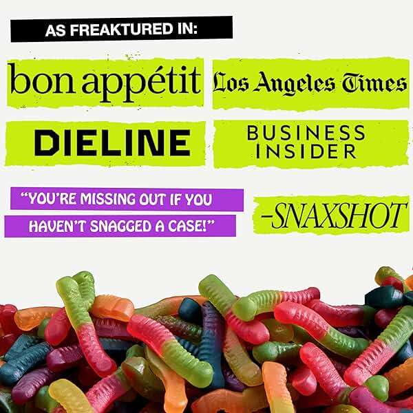 Rotten Original Gummy Worms - Low Sugar, Low Calorie, 7g Gut-Friendly Prebiotic Fiber and 3g Protein, Gluten Free Candy - 1.8 oz - 8-Pack - Image 3