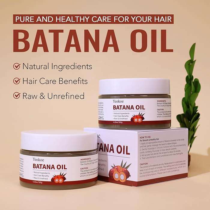 Yeokoe Batana Oil for Hair Growth Pure and Natural Raw Unrefined Dr Sebi,Hair Oil,Great for Skin Care and Hair Care Promotes Hair Thickness for Men Women - Image 2