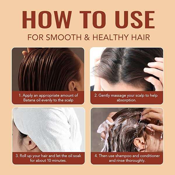 Yeokoe Batana Oil for Hair Growth Pure and Natural Raw Unrefined Dr Sebi,Hair Oil,Great for Skin Care and Hair Care Promotes Hair Thickness for Men Women - Image 5