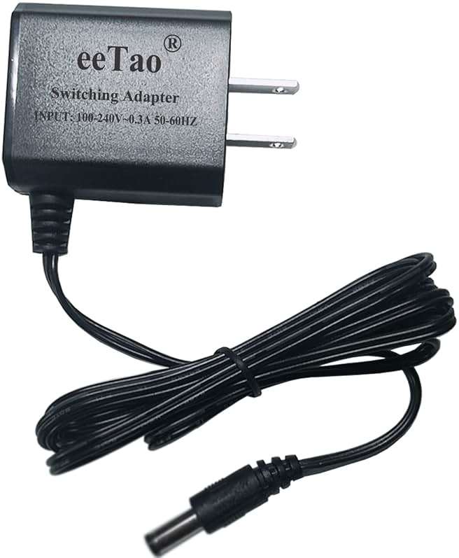 eeTao 12.6V 1A AC/DC Adapter Charger Replacement Compatible with VMAI G700 & P700 Cordless Electric Spin Mop GS4KKTX 11.1V 2550mAh Li-ion Battery Model: CZH013126100USWH Power Supply Cable Cord - Image 1
