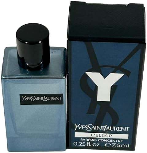 Yves Saint Laurent YSL Y ELIXIR Men Perfume L'ELIXIR Parfum mini splash on SMALL TRAVEL SIZE 7.5 ml / 0.25 Fl oz - Image 2