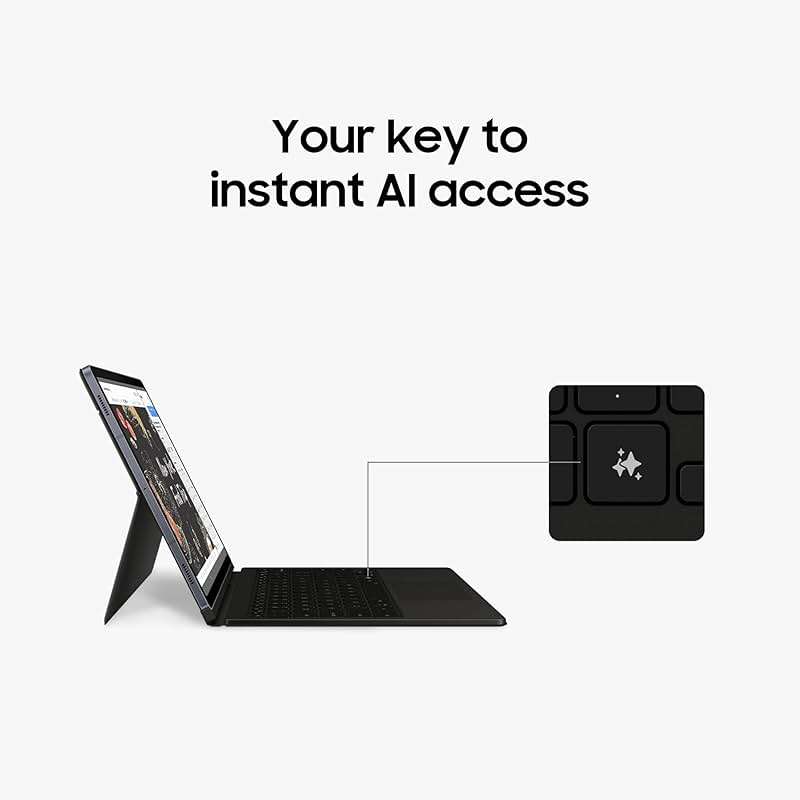 SAMSUNG Galaxy Tab S10+ Book Cover Keyboard AI Key, Detachable Platform, PC-Like Experience, Adjustable Viewing Angles, Wireless Keyboard Sharing, US Version, Black - Image 5