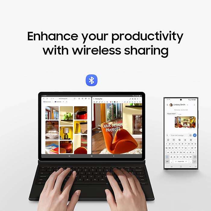 SAMSUNG Galaxy Tab S10+ Book Cover Keyboard AI Key, Detachable Platform, PC-Like Experience, Adjustable Viewing Angles, Wireless Keyboard Sharing, US Version, Black - Image 9