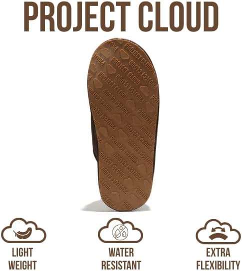 Project Cloud Mens Slippers 100% Genuine Leather and Genuine Shearling Lining – House Slippers for Men with Memory Foam Insole – Lightweight & Non Slip Mens House Shoes - Image 4