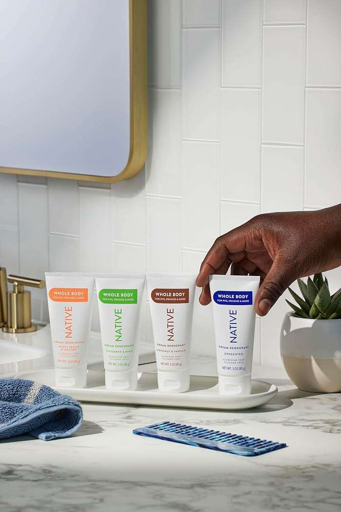 Native Whole Body Deodorant Cream Contains Naturally Derived Ingredients, Deodorant for Women & Men | 72 Hour Odor Protection, Aluminum Free with Coconut Oil and Shea Butter | Cucumber & Mint - Image 6