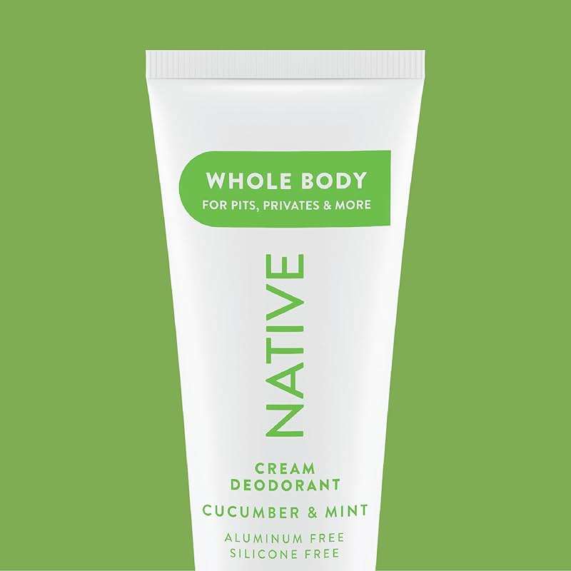 Native Whole Body Deodorant Cream Contains Naturally Derived Ingredients, Deodorant for Women & Men | 72 Hour Odor Protection, Aluminum Free with Coconut Oil and Shea Butter | Cucumber & Mint - Image 7