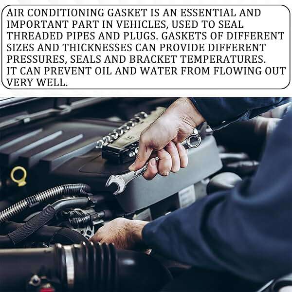 Hirificing 45PCS AC Gasket Sealer AC O Ring Seal Kit A/C Compressor Gasket O-Ring Port Seal Washer Kit Seal Gasket Assortment for Fixing Car Air Conditioning Compressor,Bumper,Door Panel,Cooling Pump - Image 6