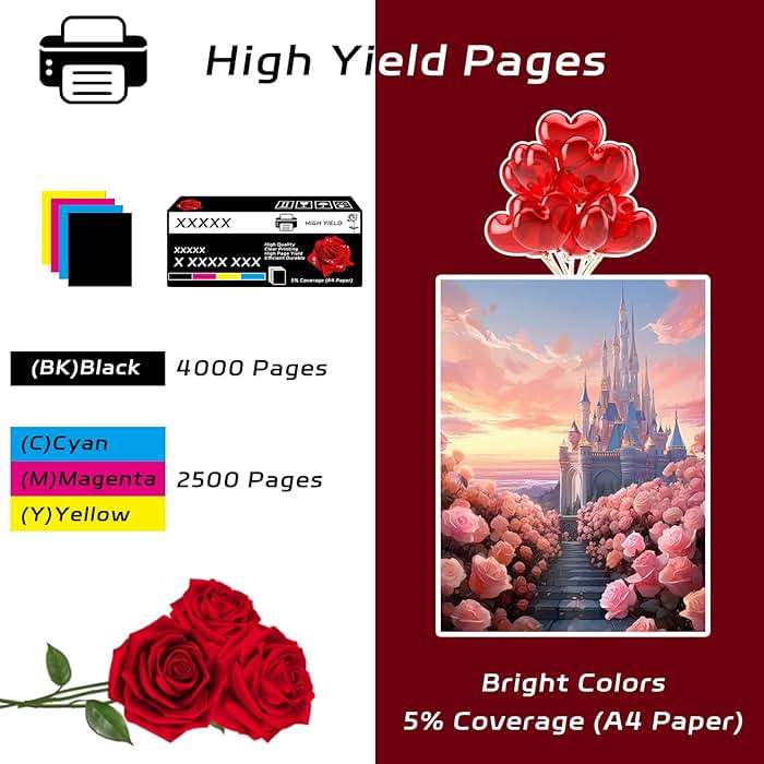 BEMPP LC406 Ink Cartridges Compatible with Brother MFC-J5955DW MFC-J6555DW MFC-J6955DW Printers, High Yield 4000 Pages, Vibrant Colors (1 Set), Black, Cyan, Magenta, Yellow - Image 3