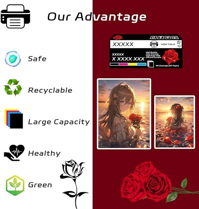 BEMPP LC406 Ink Cartridges Compatible with Brother MFC-J5955DW MFC-J6555DW MFC-J6955DW Printers, High Yield 4000 Pages, Vibrant Colors (1 Set), Black, Cyan, Magenta, Yellow - Image 4