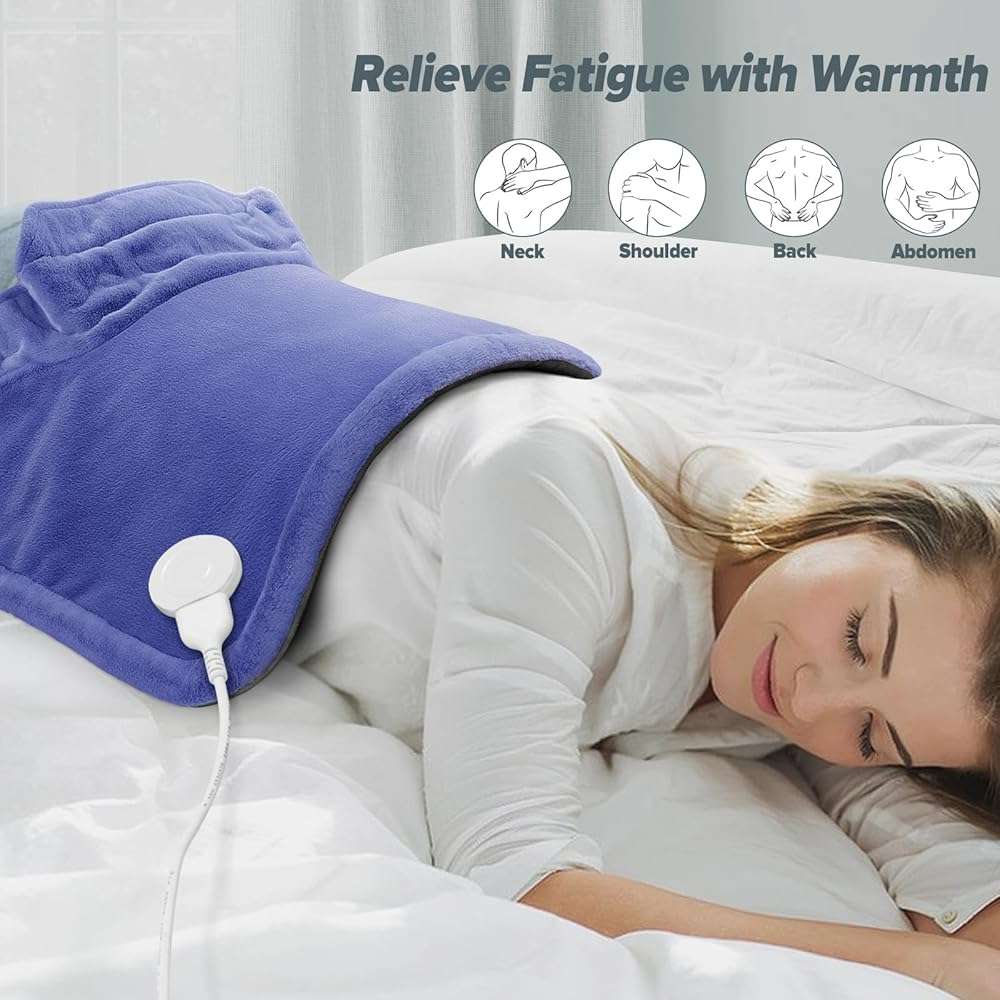 Mothers Day Gifts for Mom, Heating pad for Neck, Back, Shoulder, 3X Deeper Pain Relief, Ideal Gifts for Women, Wife, Fathers Day, Christmas, Birthday, 4 Auto-Off, Machine Washable, 6 Heat Settings - Image 5