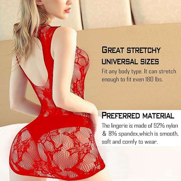 Famstar Sexy Lingerie for Women Naughty Fishnet Lingerie Set Bodysuit Outfits Teddy Babydoll Erotic Mesh Women’s Outfits - Image 3