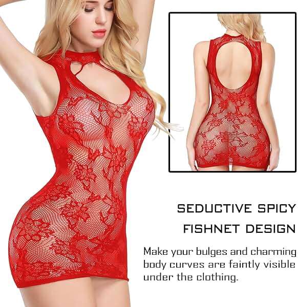 Famstar Sexy Lingerie for Women Naughty Fishnet Lingerie Set Bodysuit Outfits Teddy Babydoll Erotic Mesh Women’s Outfits - Image 5
