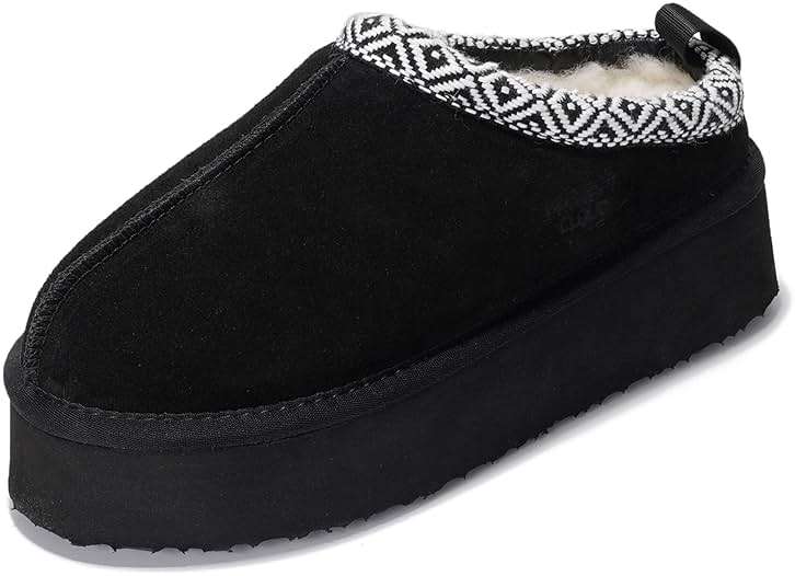 Project Cloud 100% Genuine Leather Platform Slippers for Women – Soft Memory Foam Womens Slippers & Supportive Clogs for Women 2026 – Cozy, Stylish Everyday Footwear (Sayre) - Image 1