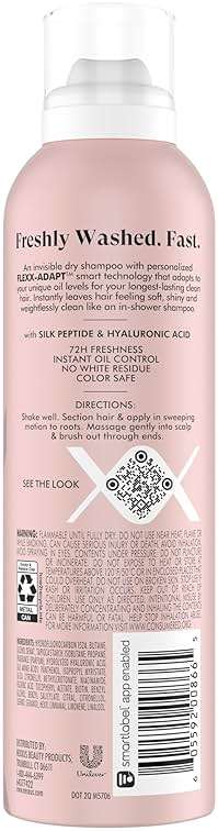 Nexxus Styling Refreshing Dry Shampoo For Oily Hair Advanced Invisible Clean Dry Shampoo Powered by Flexx-Adapt Technology and Infused with a Protein Complex 5 oz - Image 2