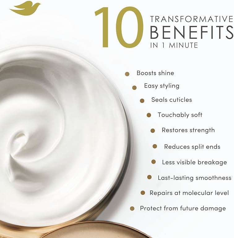Dove Hair Intensive Repair 10in1 Serum Mask for Damaged Hair with Bio-Protein Care Technology and Amino Serum 9.2 fl oz - Image 5