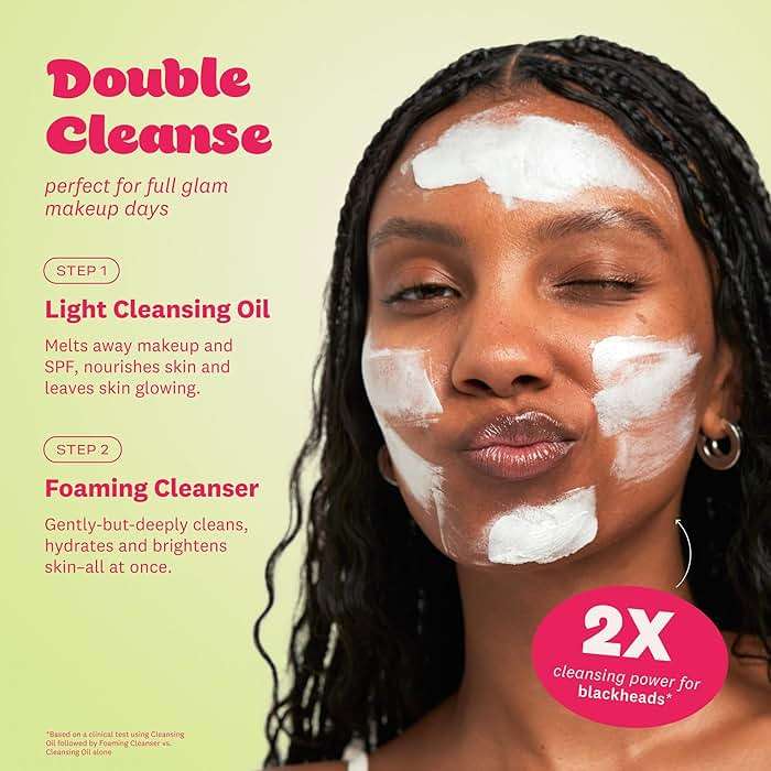 The Face Shop Rice Water Bright Double Cleansing Duo Set with Ceramide, Korean Skin Care, Gentle Face Wash & Pore Control Cleansing Oil, Hydrating, Moisturizing, Vegan Facial Cleanser, Makeup Remover - Image 7