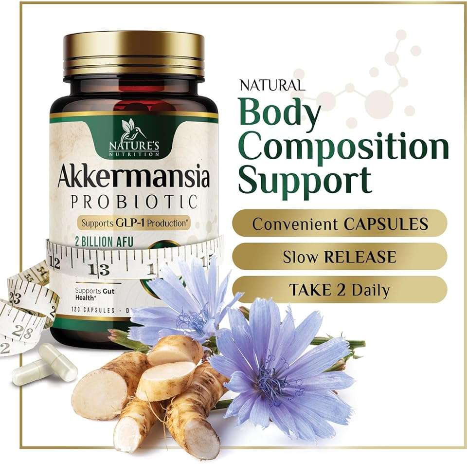 Akkermansia Gut Health Supplement - Premium Akkermansia Probiotic With Prebiotic Fiber - Akkermansia Muciniphila 2 Billion AFU Per Serving - GLP-1 Support for Women & Men, Bottled USA - 120 Capsules - Image 6