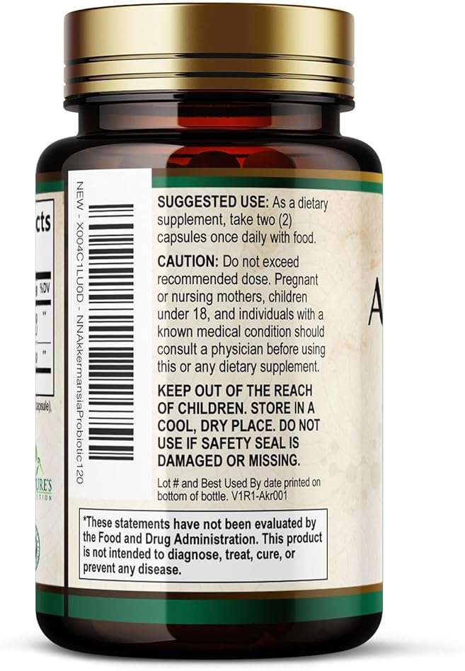 Akkermansia Gut Health Supplement - Premium Akkermansia Probiotic With Prebiotic Fiber - Akkermansia Muciniphila 2 Billion AFU Per Serving - GLP-1 Support for Women & Men, Bottled USA - 120 Capsules - Image 8