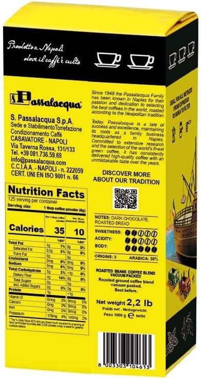 Passalacqua Ibis Redibis 30% Arabica Coffee Beans - Medium Dark Roast - Image 2