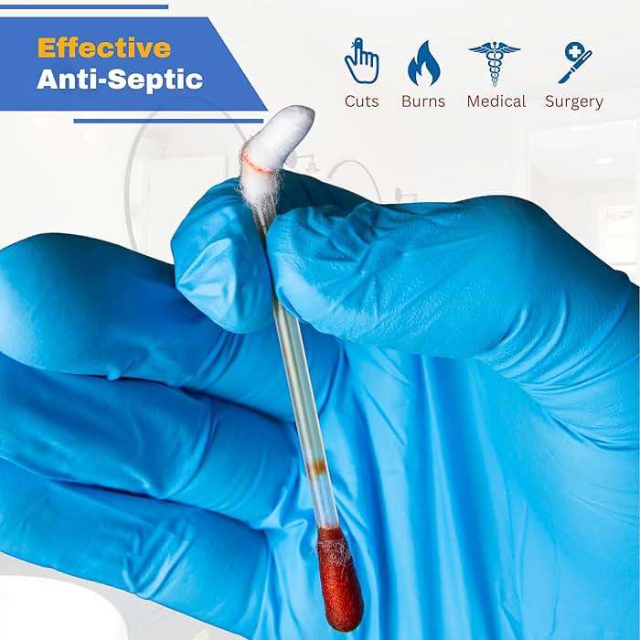 FrontLine Povidone Iodine Swabs, 10% More Iodine Antiseptic Solution, Cotton Swabsticks for Wound Care, Nasal Cleansing, First Aid & Medical Supplies, Individually Wrapped Box of 50 - Image 2