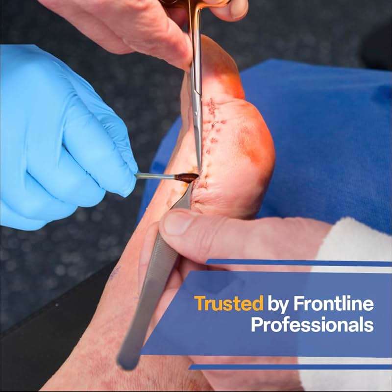 FrontLine Povidone Iodine Swabs, 10% More Iodine Antiseptic Solution, Cotton Swabsticks for Wound Care, Nasal Cleansing, First Aid & Medical Supplies, Individually Wrapped Box of 50 - Image 8