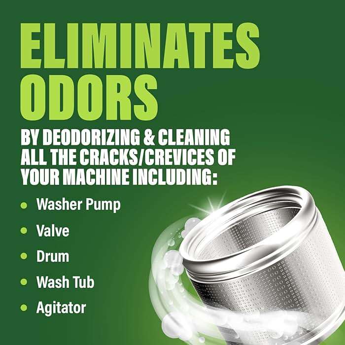 Green Gobbler Premium Washing Machine Cleaner & Deodorizer Tablets with Pipe, Drain & Hose Clean Technology | Front & Top Load Washers | 28 Count - Image 2