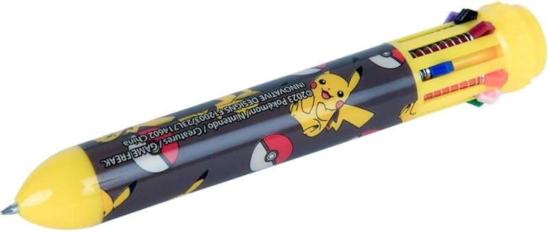 Pokemon Pikachu 10-1 Multicolor Retractable Pen - Image 2