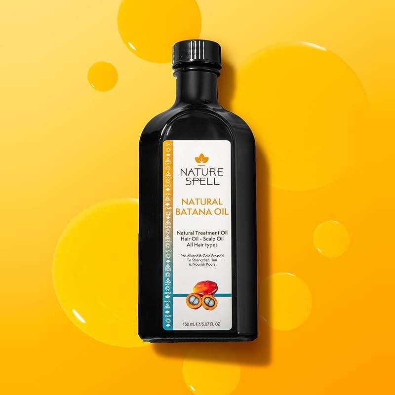 Nature Spell Batana Oil for Hair Growth, Pre-Diluted Scalp Oil, Strengthens and Repairs Damaged Strands, Nourishes and Hydrates Split Ends, Adds Shine, For All Hair Types, Vegan, 5.07 Fl Oz - Image 4