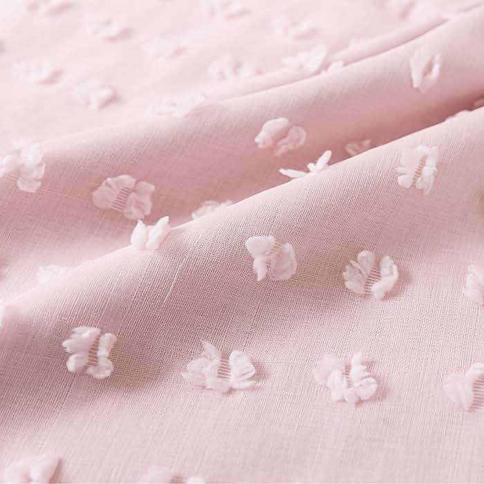 Cottage Core Whimsical Curtains,Pink Fairy Blackout Cottagecore Fancy Curtains for Living Room Bedroom 96 Inches Long - Image 5