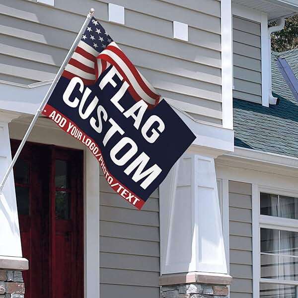 Custom Flag 4x6 Ft Double Sided,Personalized Picture Advertising Buseness Flags For Outside,Make Your Own Flag And Banners Add Text/Logo/Photo For Indoor Outdoor,Decoration Customized Flag For Decorate Clubs Concerts Bars University Dormitories Living Rooms Bedrooms Garden Yard - Image 2
